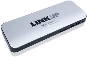 LINKUP  [Certified] Thunderbolt 3 Dock HDMI2.0 4K 135W (PD 60W) SD UHS II Card Reader 1G LAN 4xUSB3-A(5G) 3.5mm Audio 2xUSB3-C(10G)for Windows PC & 2021 MacBook M1 Mac mini (TB3/TB4/USB4.0)