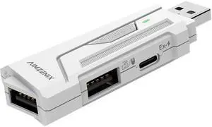 Koiiko AX200 PC Mouse and Gaming Keyboard Adapter for Computer, Support Key Mapping, Aim Assist, Recoil Control, Smart Joystick Function, 1000Hz Reporting Rate, TPS, FPS, Perfect for APEX, COD Games