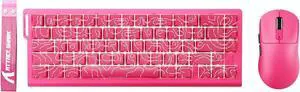 ATTACK SHARK X68 HE Wired Magnetic Keyboard with X3 Wireless Gaming Mouse Combos, 8KHz Rapid Trigger Keyboard, 0.01mm RT Accuracy, 49g Superlight Mouse, PAW3395, 26000 DPI - Pink Contours