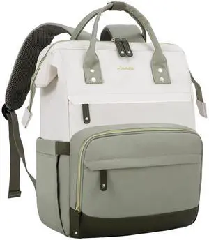 LOVEVOOK Laptop Backpack for Women, 15.6 Inch Work Business Backpacks Purse With Large Capacity, Waterproof Nurse Bag College Bookbag for School, Waterproof Casual Daypack for Travel