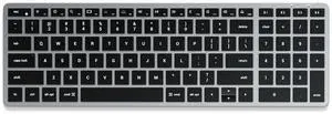 Satechi Slim X2 Bluetooth Backlit Keyboard for Mac, Illuminated Keys & Multi-Device Sync, for MacBook Air/Pro M5/M4, iPad Air/Pro M5/M4/M3, iPad mini, Mac mini, iMac - Space Gray