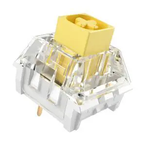 Kailh Box Heavy Yellow Switches for DIY Mechanical Keyboard,3-pin/70gf Linear/RGB/LED/IP56 Water&Dustproof/Long Life switches(Yellow,90pcs)