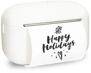 NULLTONEX Label Maker Machine with Tape: Bluetooth Sticker Printer Supports Printing Multiple Labels, Versatile App with Fonts and Icons for Home, Kitchen, School, Office Organization, White