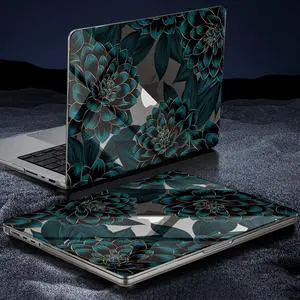 Tuiklol Case for MacBook Pro 14 inch 2025-2021 Release A3434 M5 A3112 A3401 A3185 M4 A2992 A2918 M3 A2779 M2 A2442 M1 Pro/Max Chip, Durable Crystal Hard Shell Cases, Vintage Flower