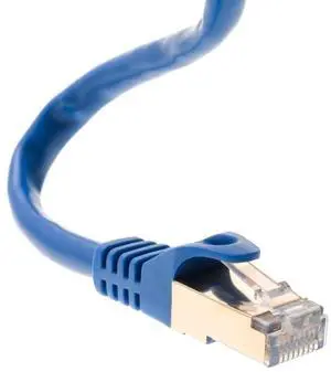Cables Direct Online 75FT S/FTP Cat7 Copper Network Ethernet Patch Cable, Internet Wire, Compatible with PC, Laptop, Modem, Router, TVs, Printer Cord, Consoles for Home and Office (75ft, Blue)