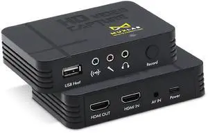 MuxLab Video Capture Recorder Device | HDMI to USB Recorder | Capture Video 1080P 60FPS | Save 1080P 30FPS | for PC, Game Consoles, TV Set Top Boxes | No Driver Required | Portable Game Recorder