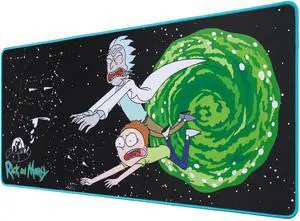 Rick & Morty XXL Mouse Pad 35 in x 15.7 in - Gift Rick and Morty Gaming Desk pad 90 mm x 40 mm - Official Licensed