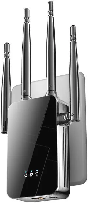 2025 WiFi Extender Signal Booster - up to 10000 sq.ft Coverage, Wireless Booster - Long Range Internet Repeater, WiFi Booster and Signal Amplifier w/Ethernet Port, 1-Tap Setup
