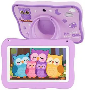 Kids Tablet 32GB Tablet for Kids 3-7 with Lots of Offline Content, Toddler Tablets 7 inch Kids Software Installed with Protective Case WiFi, Parental Control, Tablets for Toddlers Children Ages 3-12