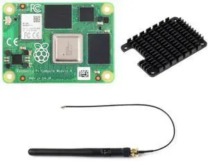 Waveshare Accessories Compatible with Raspberry Pi Compute Module 4 Comes with heatsink 2GB RAM 32GB eMMC Flash with WiFi