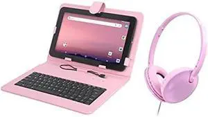 Craig CMP838 BUN-F-BL 7" Android Tablet Bundle with Keyboard Case  Quad Core, 16GB Storage, Wi-Fi, Blue (Pink)