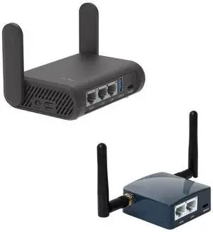 GL.iNet GL-A1300 (Slate Plus) Wireless VPN Encrypted Travel Router & GL-AR300M16-Ext Portable Mini Travel Wireless Pocket Router