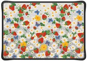 CASETiFY Impact MacBook Air 15" (M2-M4) Case [Cushioned Impact Corners/Scratch-Resistant/Anti-Slip Grip] - Strawberry Daisy - Clear Black