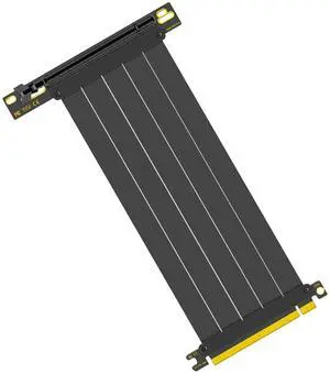 Glorto PCIe 4.0 Riser Cable, x16 High Speed Graphics Card Extension Port Adapter, Flexible GPU Riser Cable Compatible with RTX 4090/4080/3090 and RX 7900/7800, 90 Degree 30cm