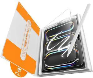 EZ-GLAZ-2 Pack Paper-feel Glass Screen Protector for iPad Pro 11-in. (M5) 2025/ (M4) 2024, Matte Glass Film with Easy Application Tray, Scratch Resistant, Compatible with Apple Pencil