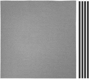 PATIKIL PC Fan Dust Mesh 19.7"x19.7" 0.12" Hole, 1 Set PVC Computer Cooler Dust Filter PC Case Cover Grills with Magnetic Strip for Computer Cooler Fan Case Dustproof, Black