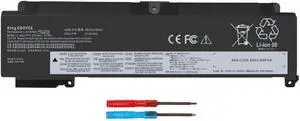 King EBOYEE 01AV406 Laptop Battery Replacement for ThinkPad T460S T470S Series Notebook Internal SB10J79003 00HW038 00HW025 00HW024 01AV462 01AV405 01AV407 01AV408 Black 27WH Desktop 3-Cell
