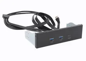 5.25 Inch Front Panel USB Hub, 20Gbps Type C Gen 2x2 USB A Ports, Type E 19 Pin Header, Computer Case Front Bay for 8 10 11 2003, OS X, Linux 5.25 Inch Front Panel USB Hub, 20Gbps Type C Gen 2x2 USB A Ports, Type E 19 Pin Header, Computer Case Front Bay for 8 10 11 2003, OS X, Linux