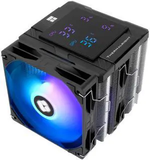 Thermalright Peerless Assassin 120 Digital ARGB Black CPU Cooler, Double Towers and Double Fans Cooling, CPU Air Cooler, Digital Screen Top Cover, for AM4/AM5,Intel LGA1851/1700/115X/1200