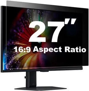 [1 Pack] Twugs Computer Privacy Screen, 27 Inch Privacy Screen for Monitor, Anti-Glare & Privacy Filters, Easy Installation, Screen Shield with 16:9 Aspect Ratio