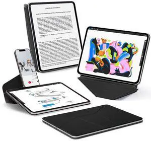 MOFT Dynamic Folio Case for iPad Pro 12.9 -inch (6th/5th/4th Generation, 2022/2021/2020), Silm Magnetic Stand Case with 20+ Viewing Angles, Auto Wake/Sleep, Ultra Thin, Jet Black