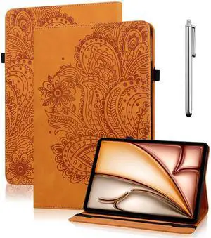 VODEFOX for Amazon Kindle Fire Max 11 Case (13th Generation, 2023 Release) 11" - PU Leather Folio Embossed Peacock Flower Cover for Fire 11 Tablet - Orange VODEFOX for Amazon Kindle Fire Max 11 Case (13th Generation, 2023 Release) 11" - PU Leather Folio Embossed Peacock Flower Cover for Fire 11 Tablet - Orange