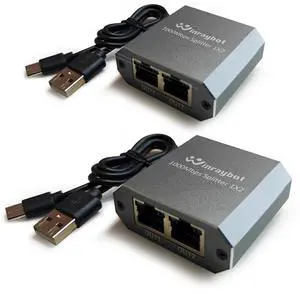 WinRaybot ethernet Splitter 1 to 2Ethernet hub 2 Port Network LAN Adapter, 1000Mbps Network LAN Adapter for Cat 5/6/7/8 Cable, (2Pack*1GB Network Cable Splitter) WinRaybot ethernet Splitter 1 to 2Ethernet hub 2 Port Network LAN Adapter, 1000Mbps Network LAN Adapter for Cat 5/6/7/8 Cable, (2Pack*1GB Network Cable Splitter)