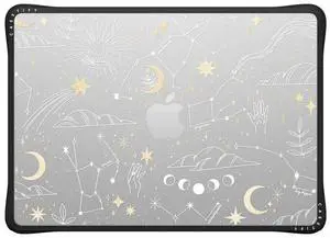 CASETiFY Impact MacBook Air 13.6" (M2-M4) Case [Cushioned Impact Corners/Scratch-Resistant/Anti-Slip Grip] - Stargazing - Clear Black