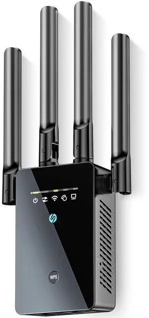 2025 Best WiFi Extender Signal Booster - 6X Faster Internet Extender WiFi Booster for Home, Long Range up to 15,588 Sq Ft, WiFi Repeater w/Ethernet Port, 1-Tap Setup, Compatible with Wireless Routers