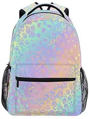 MNSRUU Student Travel School Backpack Bright Leopard College Laptop Backpacks Business iPad Tablet Computer Bookbags for Adult Teen One Size