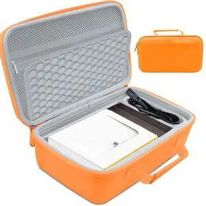 EVA Hard Case Compatible with Kodak Dock Plus 4PASS Instant Photo Printer(4x6), Photo Papers/Power Adapter/Cartridge and Other Accessories,Waterproof and Anti Drop(Case onlyOrange)