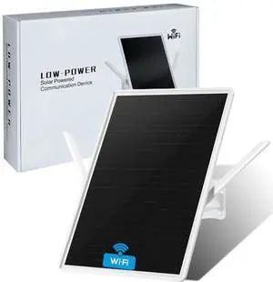 LCLCTEK® WiFi Extender Signal Booster Solar Battery Outdoor, Long Range up to 300-feet, Internet 2.4G WiFi Extender Booster, Wireless Signal Booster WiFi Repeater 300Mbps,for 2.4G Modem Router