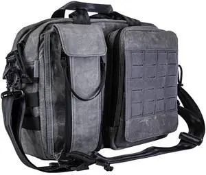 Fynarzel Vintage Crossbody Messenger Bag for Men, Shoulder Satchel Laptop Bag Briefcase Waxed Canvas for Daily Commute, Work, Business,College Outdoor