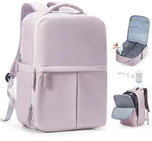 suratio Vacuum Seal Backpack Travel Laptop Backpacks For Women Men Personal Item Travel Bag Large Carry On Backpack With Vacuum Compression Vacpack Backpacks With Pump Purple