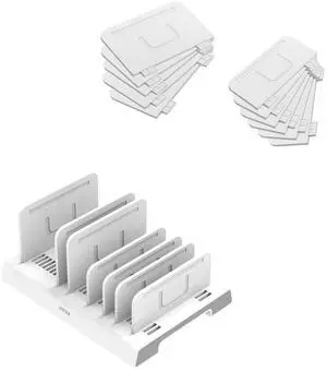 Unitek [Bundle] Adjustable Universal Multi-Device Organizer with 11 Detachable Dividers for Desk