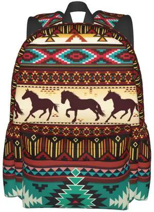 Odfovowo Horse Travel Backpack for Women Men Work Laptop backpacks Mesh Carry on Backpack Casual Daypack for Hiking Camping Climbing Gifts