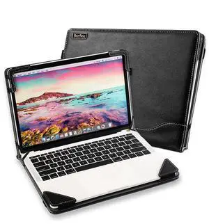 Berfea Protective Case Cover Compatible with HP EliteBook 1030 G7 / G8 / G3/ G4,EliteBook 830 G8/G7 13.3" Laptop Bag Notebook Business Sleeve PC Stand Hard Case