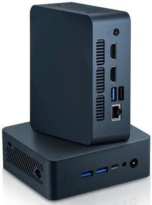 KR1 Gaming Mini PC, R5-3550H (up to 3.7GHz), 16GB RAM 512GB SSD, Support WiFi 5, BT4.2 Above, USB Type A,HDMI 2.1 TMDS,RJ45,Type-C,DC-in Jack,Home/Business Mini Desktop Computer,Win 11 Pro/Linux