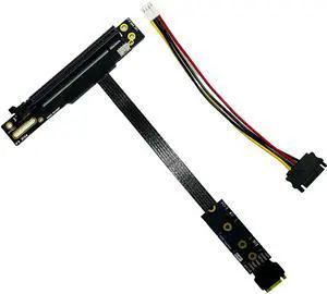 Sintech M.2 NGFF Key M to PCIe 4.0 16x Graphics Card Riser Adapter Card,Nvme to PCI-e PCI-Express 4.0 16X Extension Cable 25cms,Compatible with RTX4090-RTX3060 RX7900 RX6950XT-RX6500XT