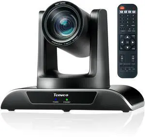Tenveo 12X Optical Zoom PTZ Conference Camera USB3.0/HDMI 90° Wide View Angle, FHD 1080P 60FPS for Video Conferencing Business Meeting Church Services Worship Education Zoom Teams OBS