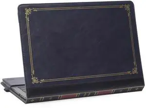 TYTX Compatible with MacBook Air Case 13 Inch, PU Leather MacBook Case fits for Model A2337 A2179 A1932 2018 2019 2020 2021, Laptop Cover with Pen Holder, Blue