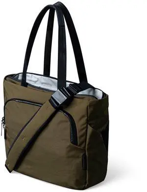 ALPAKA Bravo Tote Bag for 16 Inch MacBook Pro  Weatherproof 16 Inch Laptop Briefcase for Men & Women, Work Travel Tote with Adjustable Shoulder Strap, Army Green Axoflux 600D