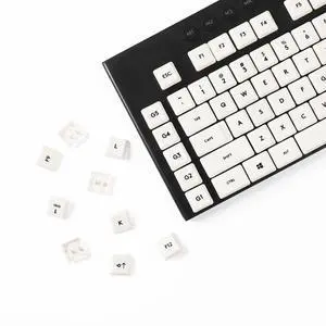 YMDK Solid Color Minimalist Style Keycaps PBT Material Low Profile Keycap Compatible with Logi G813 G815 G913 G915 tkl Mechanical Keyboard