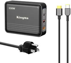 King Ma GaN Laptop Charger for Legion 5/5i/Pro/5i Pro/7/7i/, 3-Port Portable Charger Fast USB Charging Station for Multiple Devices for Gaming and Engineering Laptops