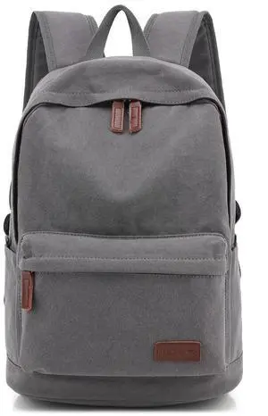 kayond Casual Style Lightweight canvas Laptop Bag/Durable Travel backpacks/Rucksack for Men&Women/Fashion Backpack Fits 15 inch Notebook (Gray)