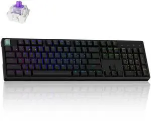 Keychron K10 HE Rapid Trigger Gaming Keyboard Wireless, Hall Effect Magnetic Switch Hot Swappable, 2.4 GHz/Bluetooth/Wired Adjustable Actuation, Full-Size Custom RGB for Mac Windows Linux