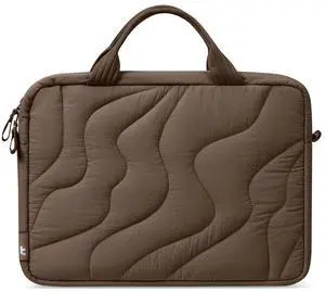 tomtoc 13-14 Inch Protective Puffy Laptop Carrying Bag for Women, Lightweight Laptop Briefcase Fits 14-inch MacBook Pro M5 2025 & Other 13"/14" Computers, Work Bag Case Handbag with Organized Storage