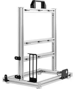 PC Test Bench Motherboard Case, Aluminum Open Frame Computer Case Rack Bracket, Support ATX and 180 Water-Cooled,DIY Creative Personality Chassis Set, Vertical Overclocking, Silvery