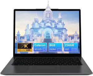 Pryloxen 14.1'' Full 2K Display Student Laptop Compute 2160x1440, 8GB RAM, 256GB SSD, Fingerprint Reader, Backlit Keyboard, USB-C Win11 Pro Business Laptops 2 Years Warranty, Storage up to 10TB