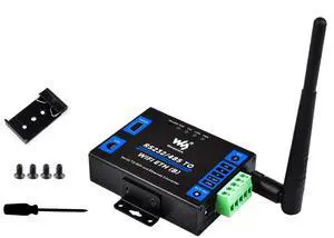 RS232/485 to WiFi Ethernet Serial Server Converter, Modbus Gateway, MQTT Gateway, Support Serial to WIFI, Serial to Ethernet, Ethernet to WIFI, Serial to HTTPD Client etc. DC 6~36V Power Supply